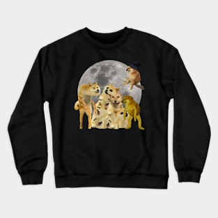 Halloween Creepy Doges Crewneck Sweatshirt